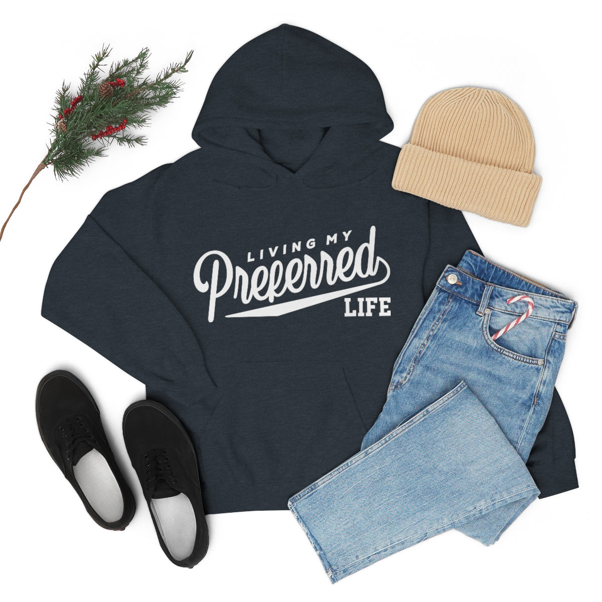 Client's Living My Preferred Life - Unisex Heavy Blend™ Hooded Sweatshirt