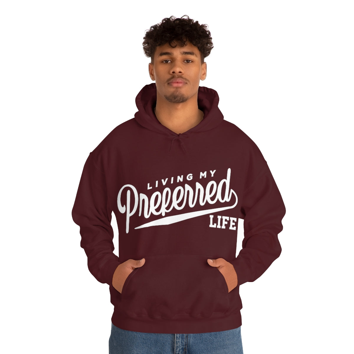 Client's Living My Preferred Life - Unisex Heavy Blend™ Hooded Sweatshirt