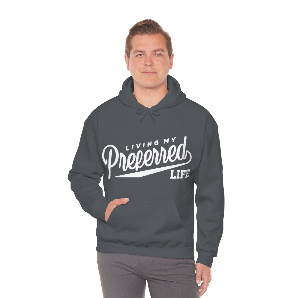 Client's Living My Preferred Life - Unisex Heavy Blend™ Hooded Sweatshirt