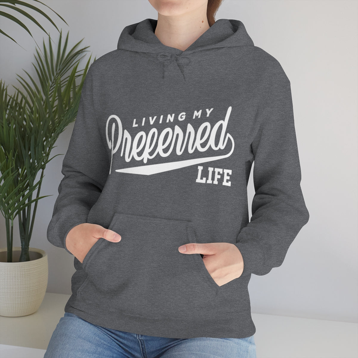 Client's Living My Preferred Life - Unisex Heavy Blend™ Hooded Sweatshirt