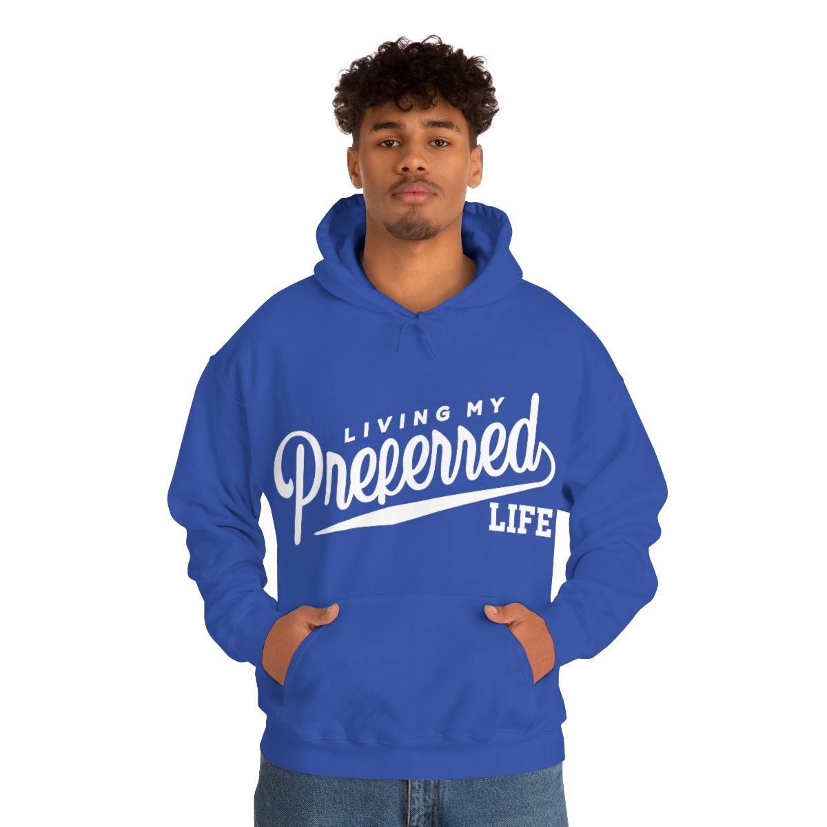 Client's Living My Preferred Life - Unisex Heavy Blend™ Hooded Sweatshirt