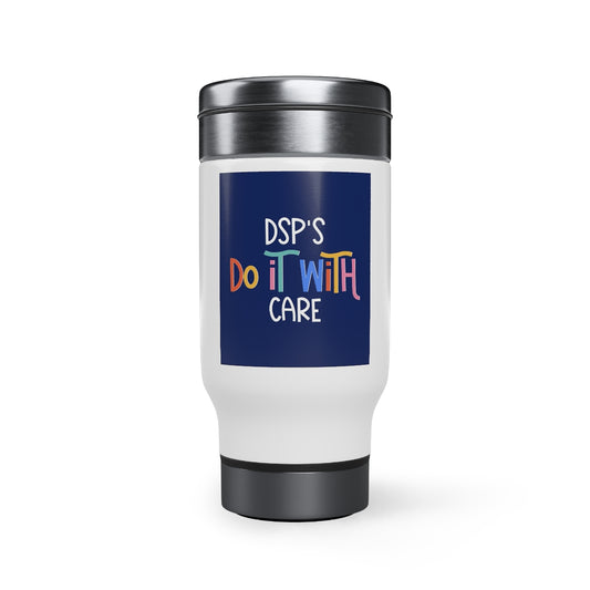 DSP - Stainless Steel Travel Mug with Handle, 14oz