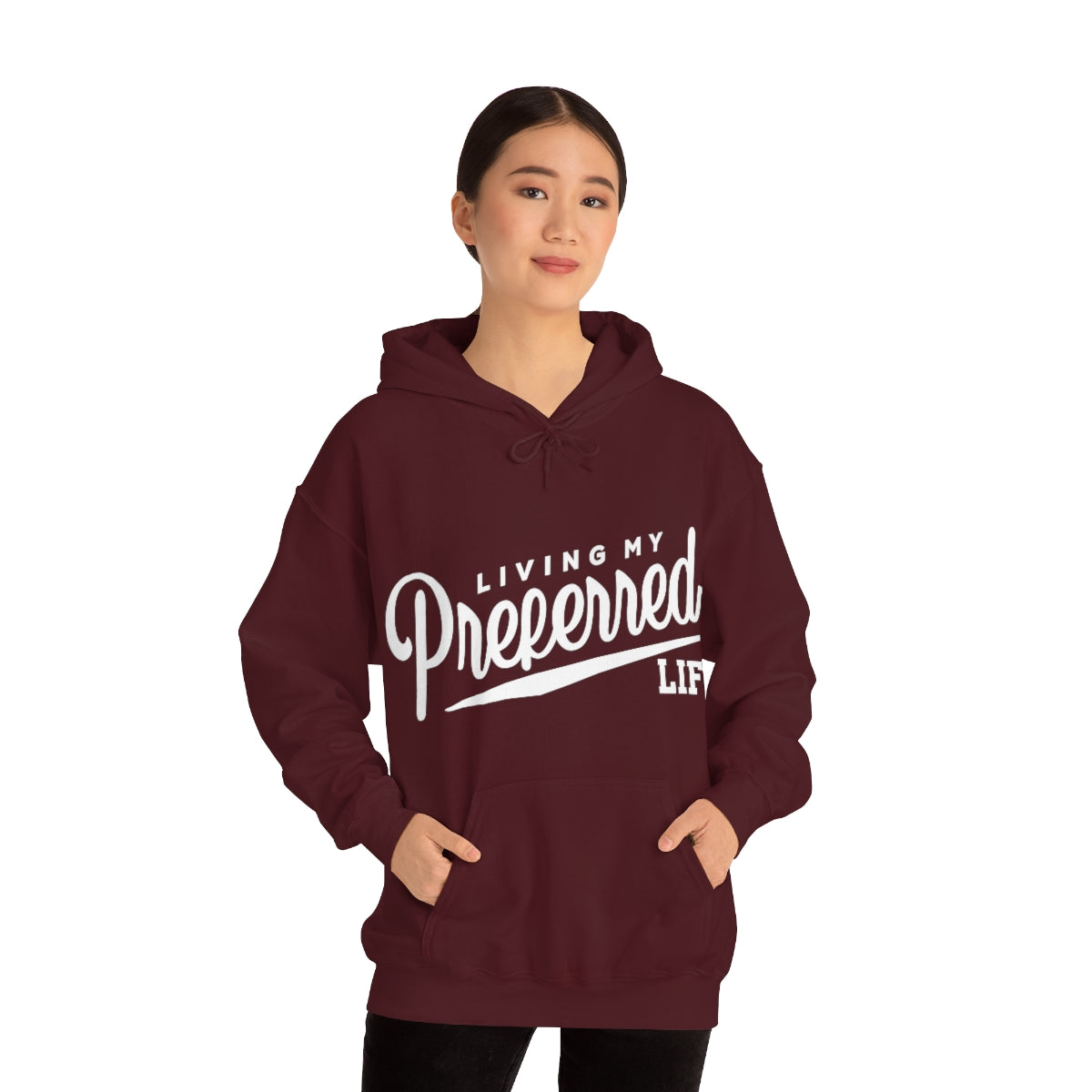 Client's Living My Preferred Life - Unisex Heavy Blend™ Hooded Sweatshirt