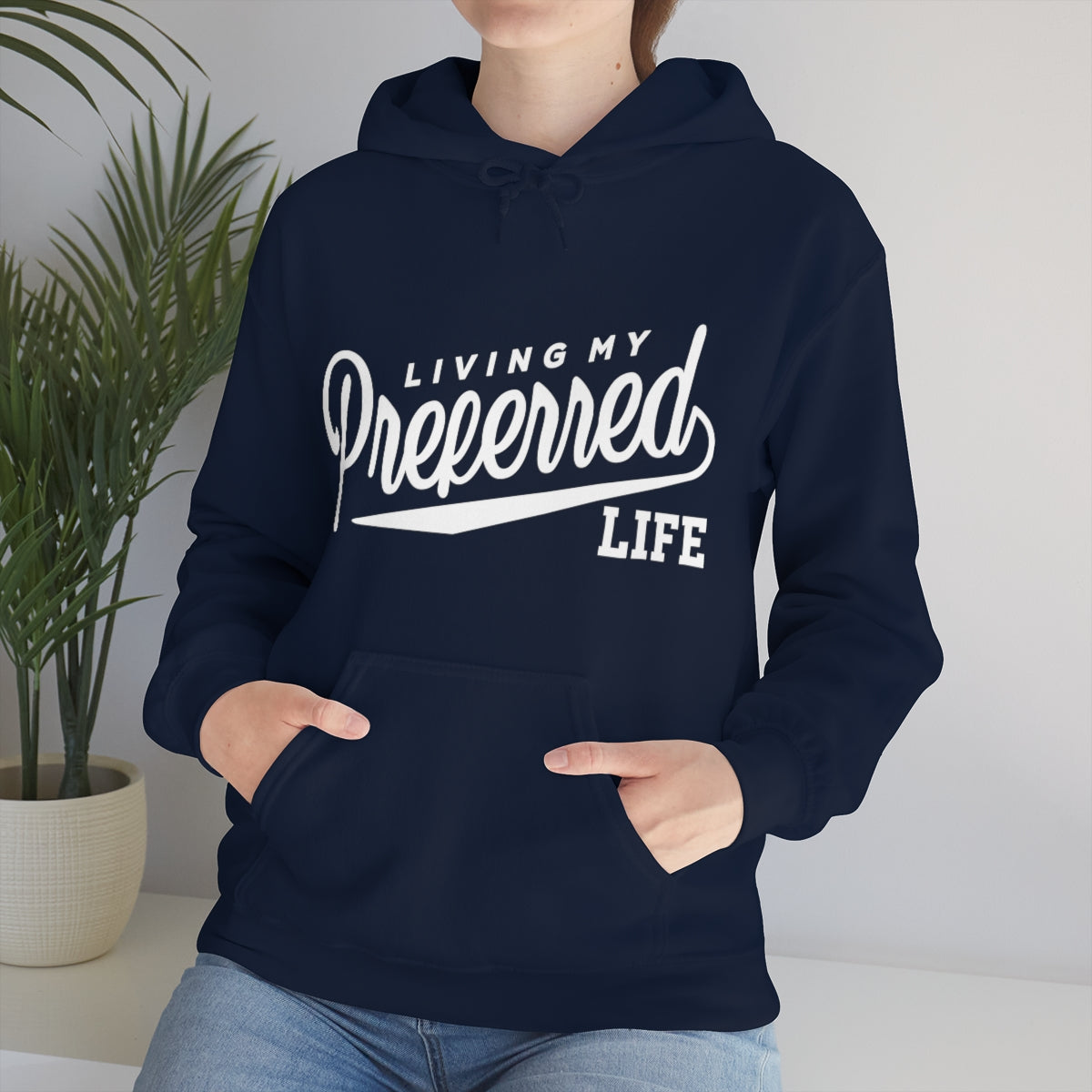 Client's Living My Preferred Life - Unisex Heavy Blend™ Hooded Sweatshirt