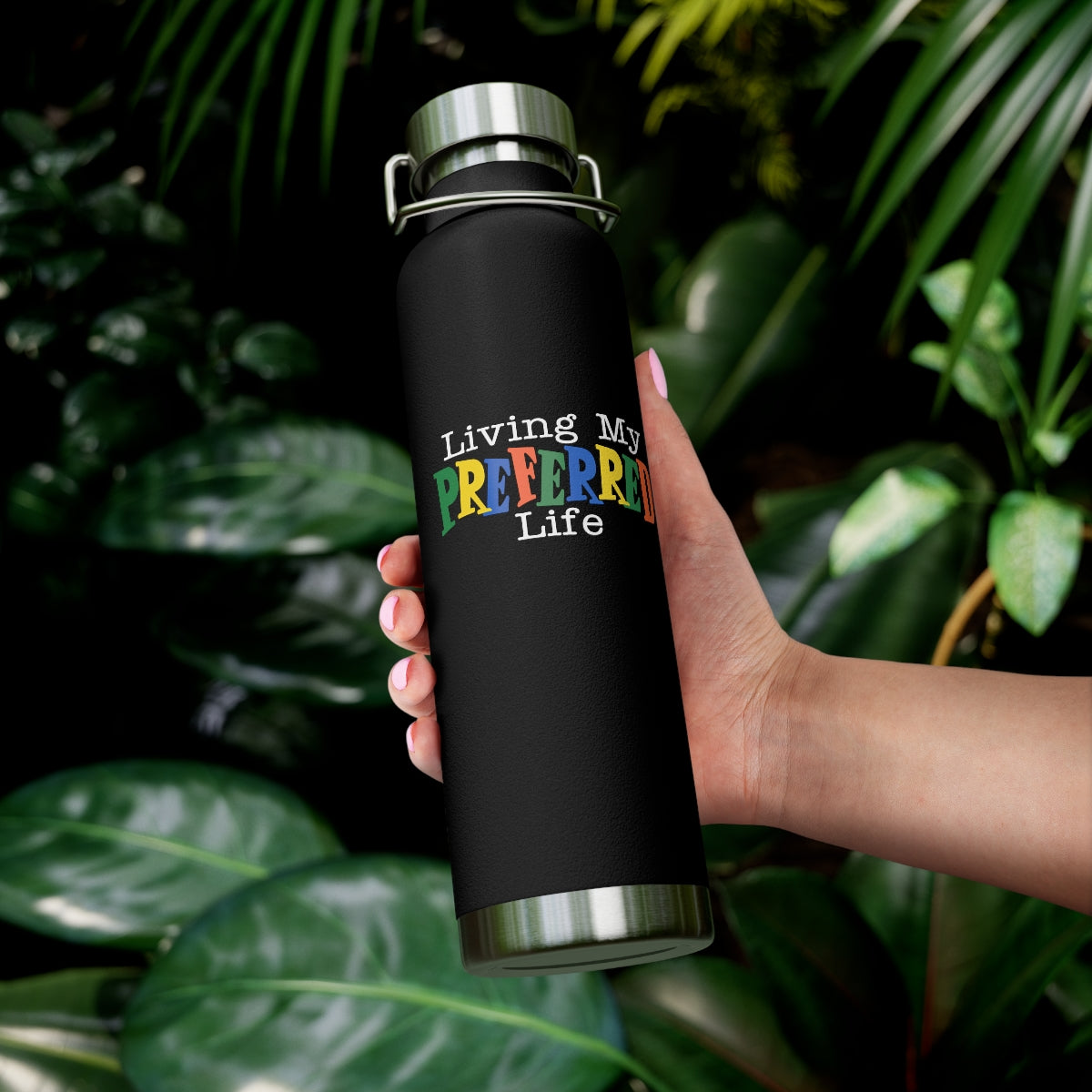 Client's Living My Preferred Life - Copper Vacuum Insulated Bottle, 22oz