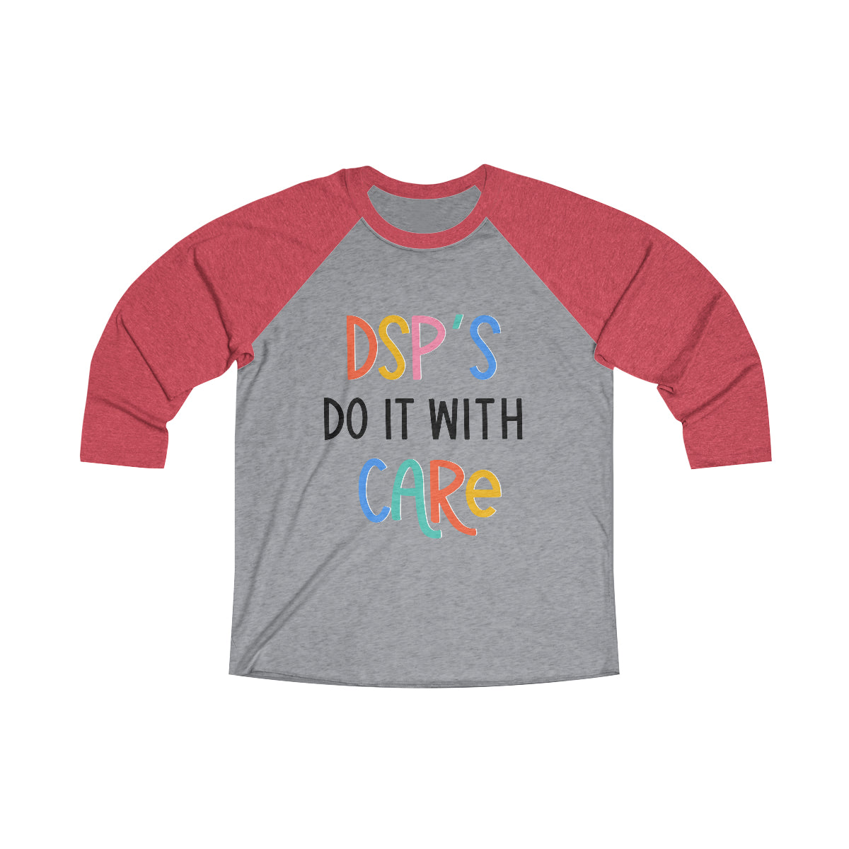 DSP - Unisex Tri-Blend 3\4 Raglan Tee