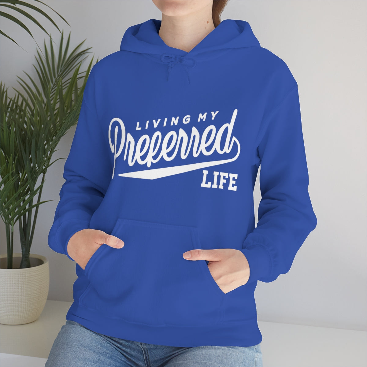 Client's Living My Preferred Life - Unisex Heavy Blend™ Hooded Sweatshirt